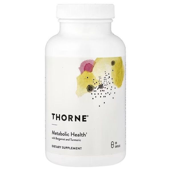 Метаболічне здоров'я, Metabolic Health with Bergamot and Turmeric, Thorne, 120 капсул,  Thorne фото