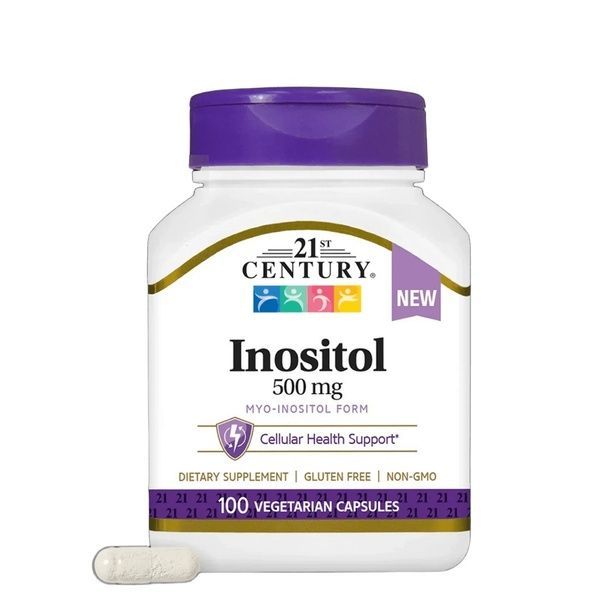 Інозитол, 500 мг, Inositol, 21st Century, 100 вегетаріанських капсул,  21st Century фото
