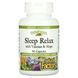 Сон и расслабление с валерианой и хмелем, Sleep Relax with Valerian&Hops, Natural Factors, 90 капсул,  Natural Factors фото 1