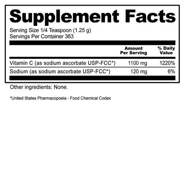 Аскорбат натрію, кристалічний порошок, Buffered Sodium Ascorbate, Vitamin C, Crystalline Powder, NutriBiotic, 454 гр,  NutriBiotic фото