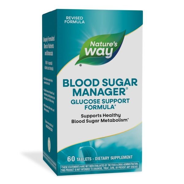 Контроль сахара в крови, Blood Sugar Manager, Nature's Way, 60 таблеток,  Nature's Way фото
