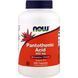 Пантотеновая Кислота (B5) 500мг, Now Foods, 250 капсул,  Now Foods фото 1