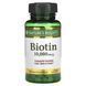 Биотин быстрого высвобождения, 10000 мкг, Biotin, Nature's Bounty, 120 гелевых капсул,  Nature's Bounty фото 2