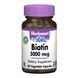 Бiотин (B7) 5000мкг, Bluebonnet Nutrition, 60 вегетаріанських капсул,  Bluebonnet Nutrition фото 1