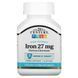 Залізо Високоефективне, 27 мг, High-Potency Iron, 21st Century, 110 таблеток,  21st Century фото 1