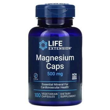 Магній, Magnesium, Life Extension, 500 мг, 100 вегетаріанських капсул,  Life Extension фото