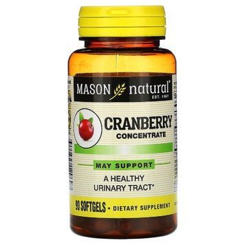 УЦІНКА Журавлинний концентрат, Cranberry Concentrate, Mason Natural, 90 гелевих капсул (м'ята банка),  Mason Natural фото