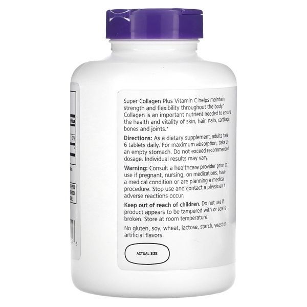 Супер Коллаген с витамином C, 1000 мг, Super Collagen Plus Vitamin C, 21st Century, 180 таблеток,  21st Century фото