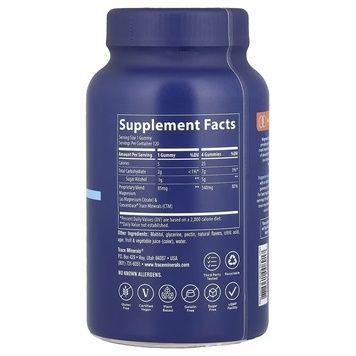 Магній, смак ягід, Magnesium Gummies, Trace, 120 жувальних цукерок,  Trace фото