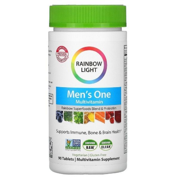 Витамины для Мужчин, Men's One, Rainbow Light, 90 таблеток,  Rainbow Light фото