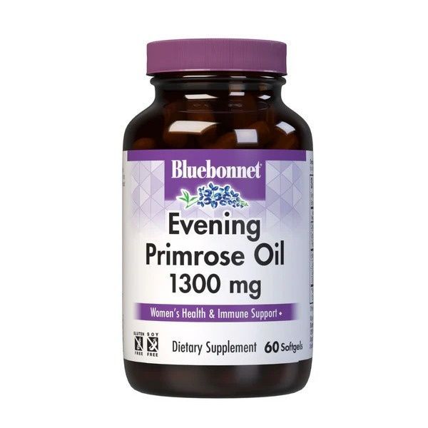 Масло Примулы Вечерней 1300мг, Bluebonnet Nutrition, 60 желатиновых капсул,  Bluebonnet Nutrition фото