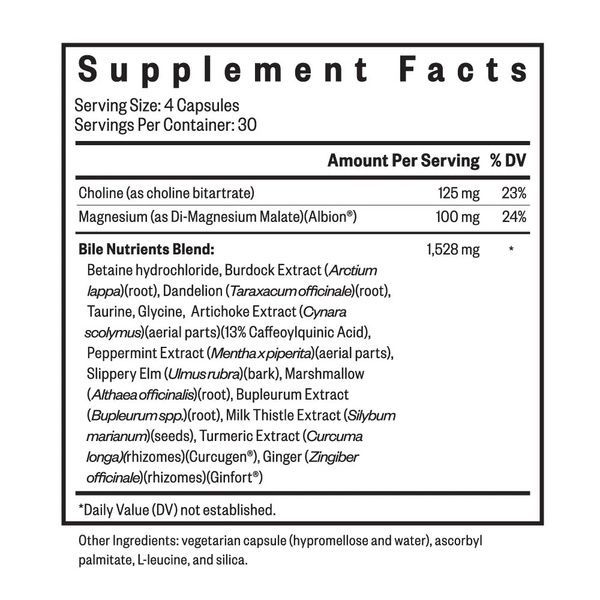 Поживні речовини для жовчі, Bile Nutrients, Seeking Health, 120 капсул,  Seeking Health фото