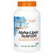 Альфа-Ліпоєва кислота, 600 мг, Alpha-Lipoic Acid, Doctor's Best, 180 вегетаріанських капсул,  Doctor's Best фото 1