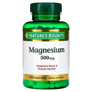 Магний, 500 мг, Magnesium, Nature's Bounty, 200 таблеток,  Nature's Bounty фото