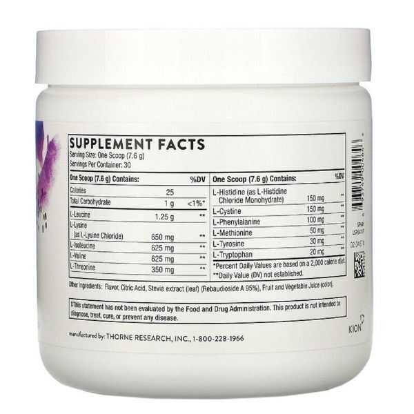 Комплекс аминокислот, вкус ягод, Amino Complex, Berry Flavored, Thorne, 228 г (8 унций),  Thorne фото