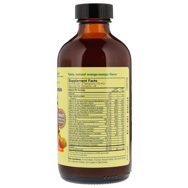 Жидкие Мультивитамины для Детей, Вкус Апельсин-Манго, Multi Vitamin & Mineral, ChildLife, 237 мл,  ChildLife фото