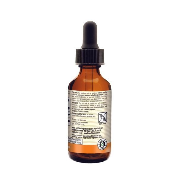 Мелатонин с L-теанином в каплях, Melatonin with L-Theanine, Mason Natural, 59 мл,  Mason Natural фото