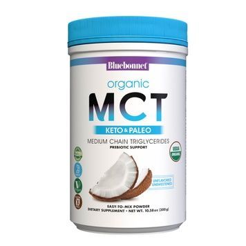 MCT Органічний порошок з кокосового горіха, Bluebonnet Nutrition, 300 гр,  Bluebonnet Nutrition фото