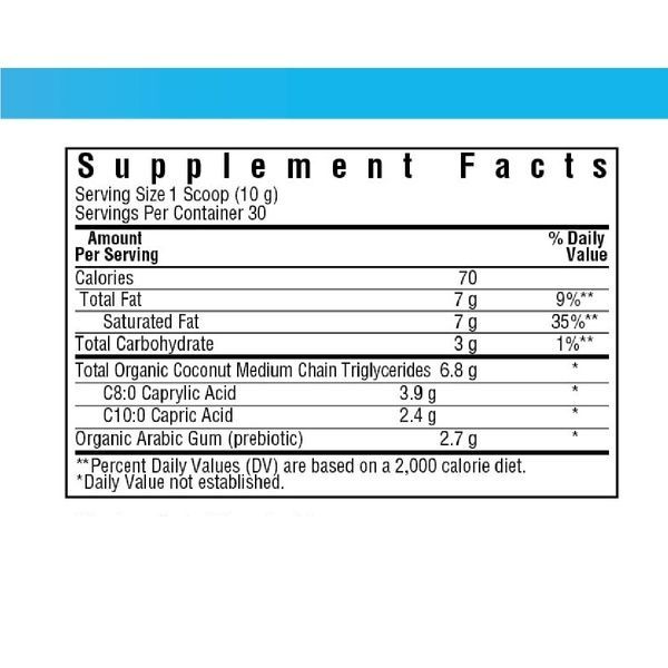 MCT Органический порошок из кокосового ореха, Bluebonnet Nutrition, 300 гр,  Bluebonnet Nutrition фото