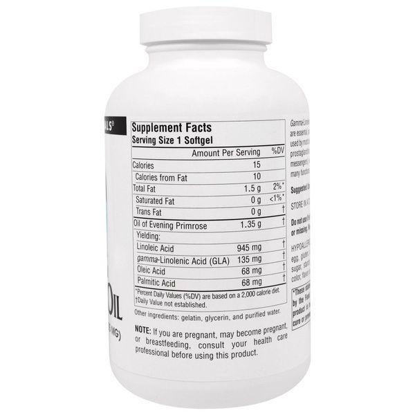 Масло Примулы Вечерней 1350mg, Source Naturals, 120 желатиновых капсул,  Source Naturals фото