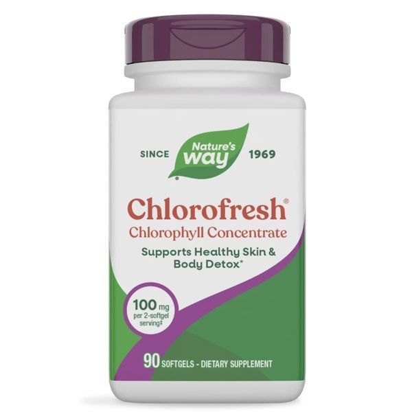 Хлорофіл концентрат, Chlorophyll Concentrate, Nature's Way, 90 гелевих капсул,  Nature's Way фото