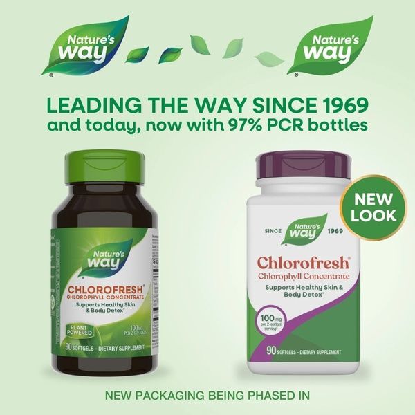 Хлорофіл концентрат, Chlorophyll Concentrate, Nature's Way, 90 гелевих капсул,  Nature's Way фото