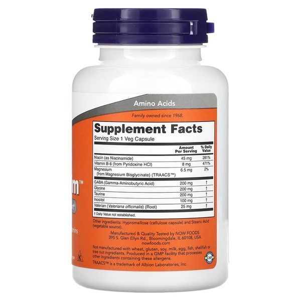 Комплекс Антистрес, Справжній спокій, True Calm, Now Foods, 90 вегетаріанських капсул,  Now Foods фото