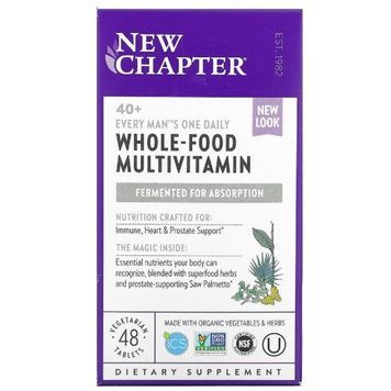 Ежедневные Мультивитамины для Мужчин 40+, Every Man's, New Chapter, 48 таблеток,  New Chapter фото