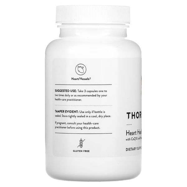 Комплекс для здоровья сердца с коэнзимом Q10 и боярышником, Heart Health Complex with CoQ10 and Hawthorn, Thorne, 90 капсул,  Thorne фото