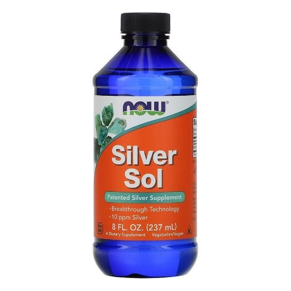 Колоїдне Срібло, Now Foods, Silver Sol, 8 рідких унцій (237 мл),  Now Foods фото