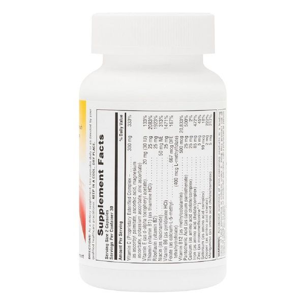 УЦЕНКА Комплекс для Поддержки Оптимального Здоровья Крови, Hema-Plex, Natures Plus, 60 вегетарианских капсул быстрого действия (вмятины),  Natures Plus фото