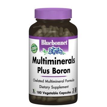 Мультимінерали + Бор з Залiзом, Bluebonnet Nutrition, 180 вегетаріанських капсул,  Bluebonnet Nutrition фото
