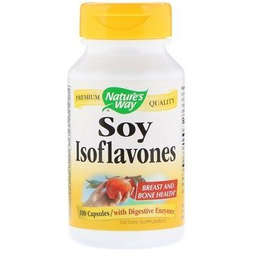 Соевые Изофлавоны, Soy Isoflavones, Nature's Way, 100 капсул,  Nature's Way фото