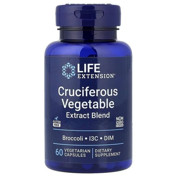 Экстракт крестоцветных, Cruciferous Vegetable Extract Blend, Life Extension, 60 вегетарианских капсул,  Life Extension фото