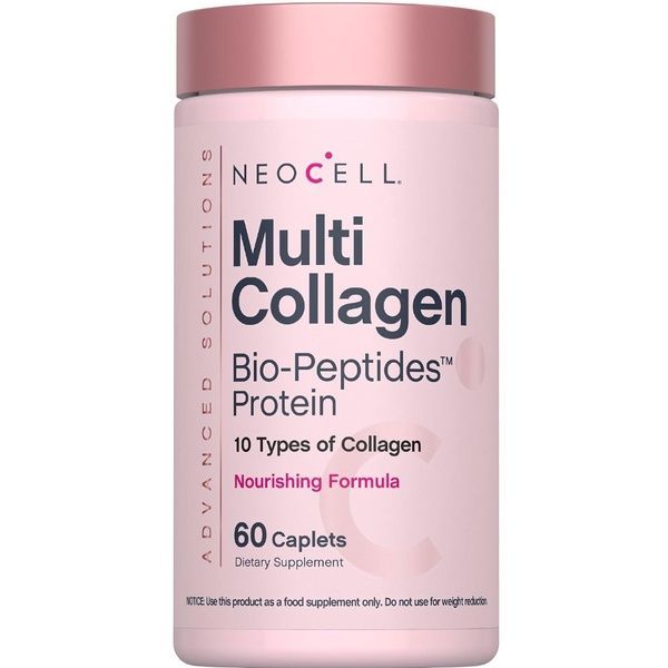 Мультиколагенові біо-пептиди, Multi Collagen Bio-Peptides Protein, Neocell, 60 каплет,  Neocell фото