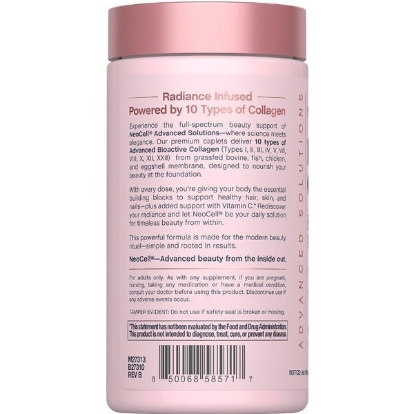 Мультиколагенові біо-пептиди, Multi Collagen Bio-Peptides Protein, Neocell, 60 каплет,  Neocell фото