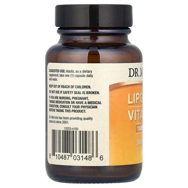 Липосомальный Витамин D3, 10000 МЕ, Liposomal Vitamin D3, Dr. Mercola, 30 капсул,  Dr. Mercola фото