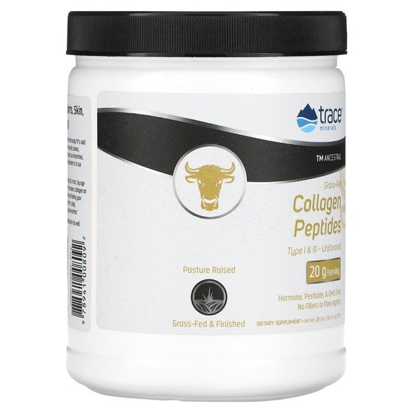 Коллагеновые пептиды, Grass-Fed Collagen Peptides, Trace, 571 гр,  Trace фото