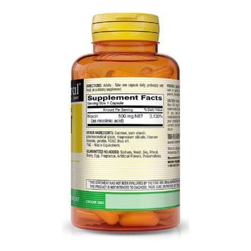 Ниацин 500мг пролонгированного действия, B3, Niacin Extended Release, Mason Natural, 60 капсул,  Mason Natural фото
