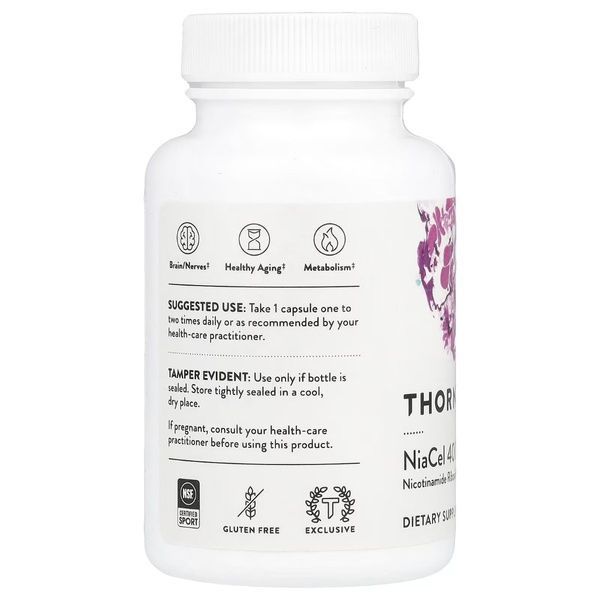 Нікотинамід Рибозид, 415 мг, Nicotinamide Riboside, NiaCel 400, Thorne, 60 капсул,  Thorne фото