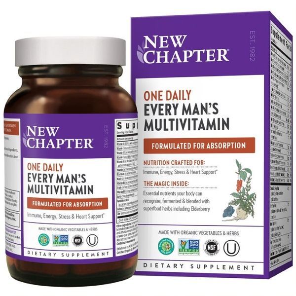 Ежедневные Мультивитамины Для Мужчин, Every Man, New Chapter, 24 Таблетки,  New Chapter фото