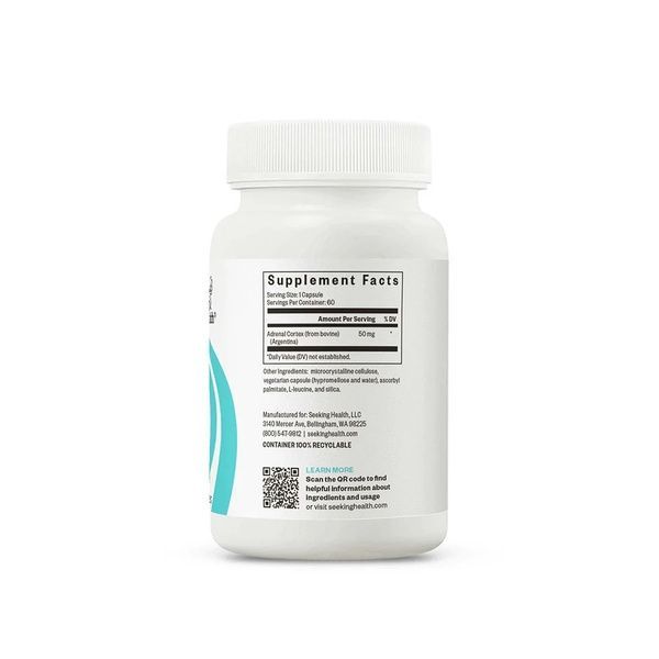 Підтримка надниркових залоз, Adrenal Cortex, Seeking Health, 60 капсул,  Seeking Health фото