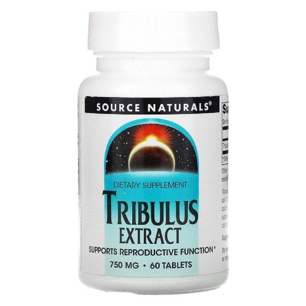 УЦІНКА Екстракт Трібулуса, 750 мг, Source Naturals, 60 таблеток (пошкоджено етикетку),  Source Naturals фото
