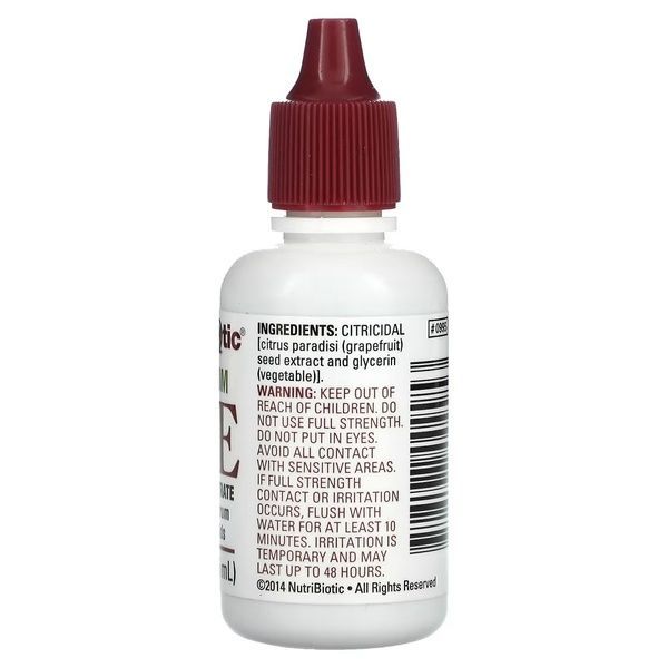 Экстракт семян грейпфрута высокой концентрации, Maximum GSE, Liquid Concentrate, NutriBiotic, 29,5 мл,  NutriBiotic фото