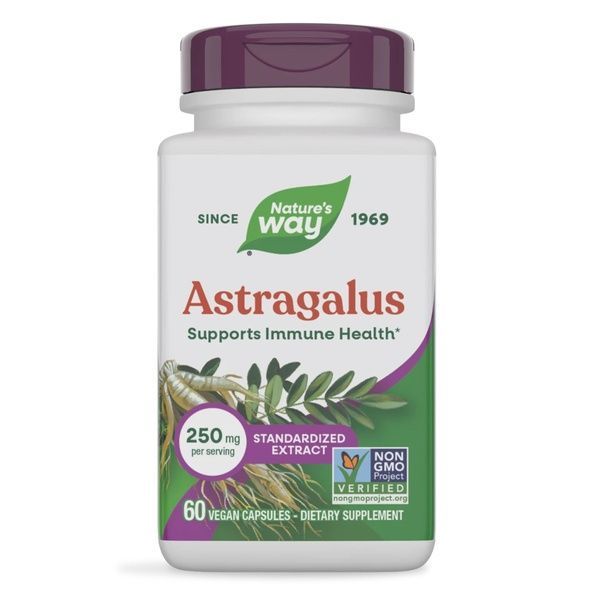 Астрагал, преміум екстракт, Astragalus, Premium Extract, Nature's Way, 60 вегетаріанських капсул,  Nature's Way фото