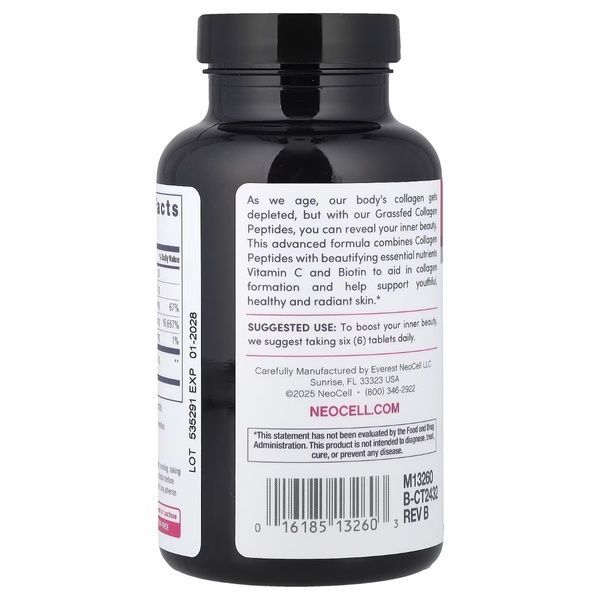 Супер Коллаген с Витамином C и Биотином, Super Collagen + Vitamin C & Biotin, NeoCell, 180 таблеток,  Neocell фото