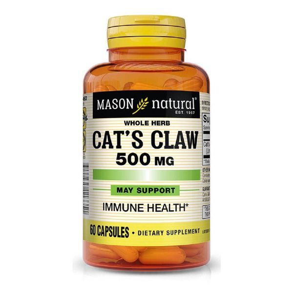Котячий кіготь 500мг, Cat's Claw, Mason Natural, 60 капсул,  Mason Natural фото