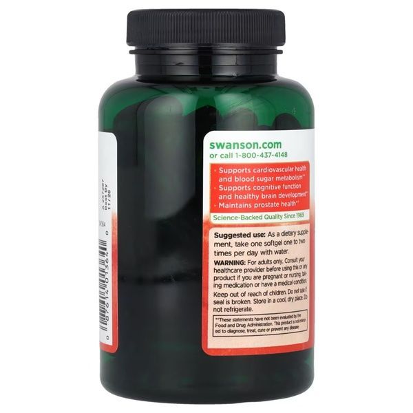 Олія насіння гарбуза, 1000 мг, Pumpkin Seed Oil, Swanson, 100 гелевих капсул,  Swanson фото