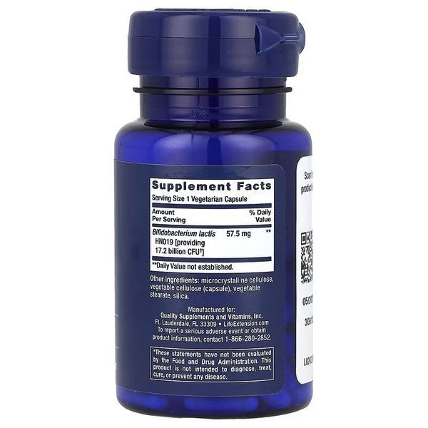 Пробіотик для регулярної роботи кишечника, 57,5 ​​мг, Florassist Probiotic, Life Extension, 30 вегетаріанських капсул,  Life Extension фото