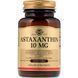 Астаксантин, 10 мг, Astaxanthin, Solgar, 30 желатиновых капсул,  Solgar фото 1